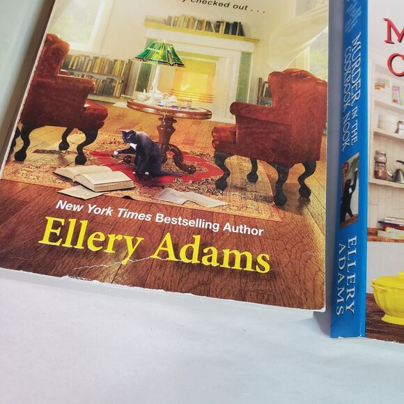 Lot of 3 ELLERY ADAMS - Cozy MYSTERIES - Book Retreat #2, 4, 7 MM PAPERBACK - Picture 8 of 13